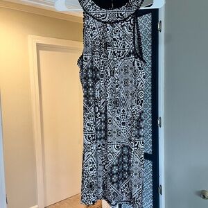 Black and White Patterned Dress